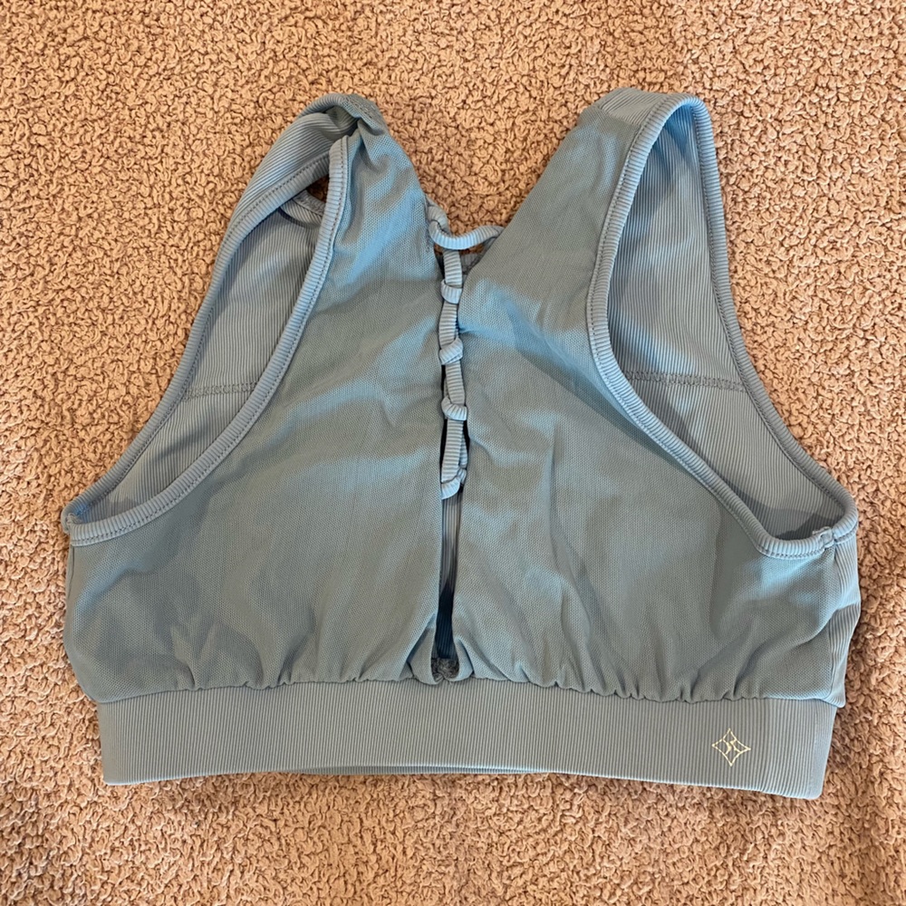 NUX brand sports bra. Baby blue size medium.